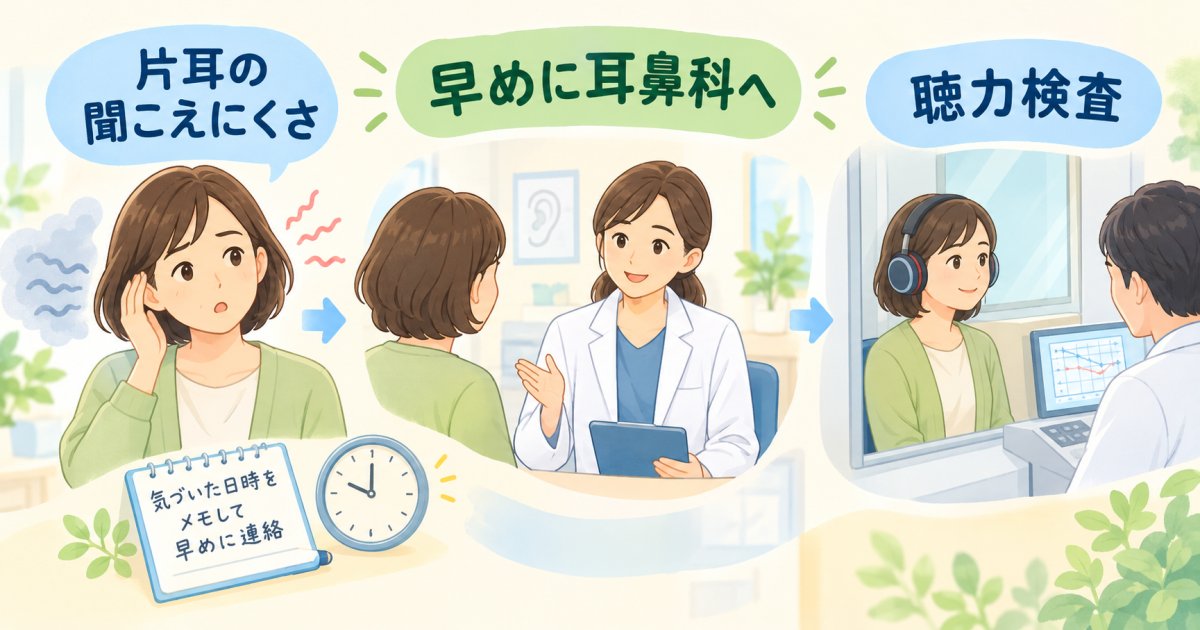片耳の聞こえにくさは様子見でいい？突発性難聴の放置リスクと早期受診